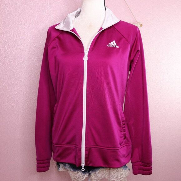 Adidas | Athletic Zip Up Sweater Medium - Picture 2 of 7